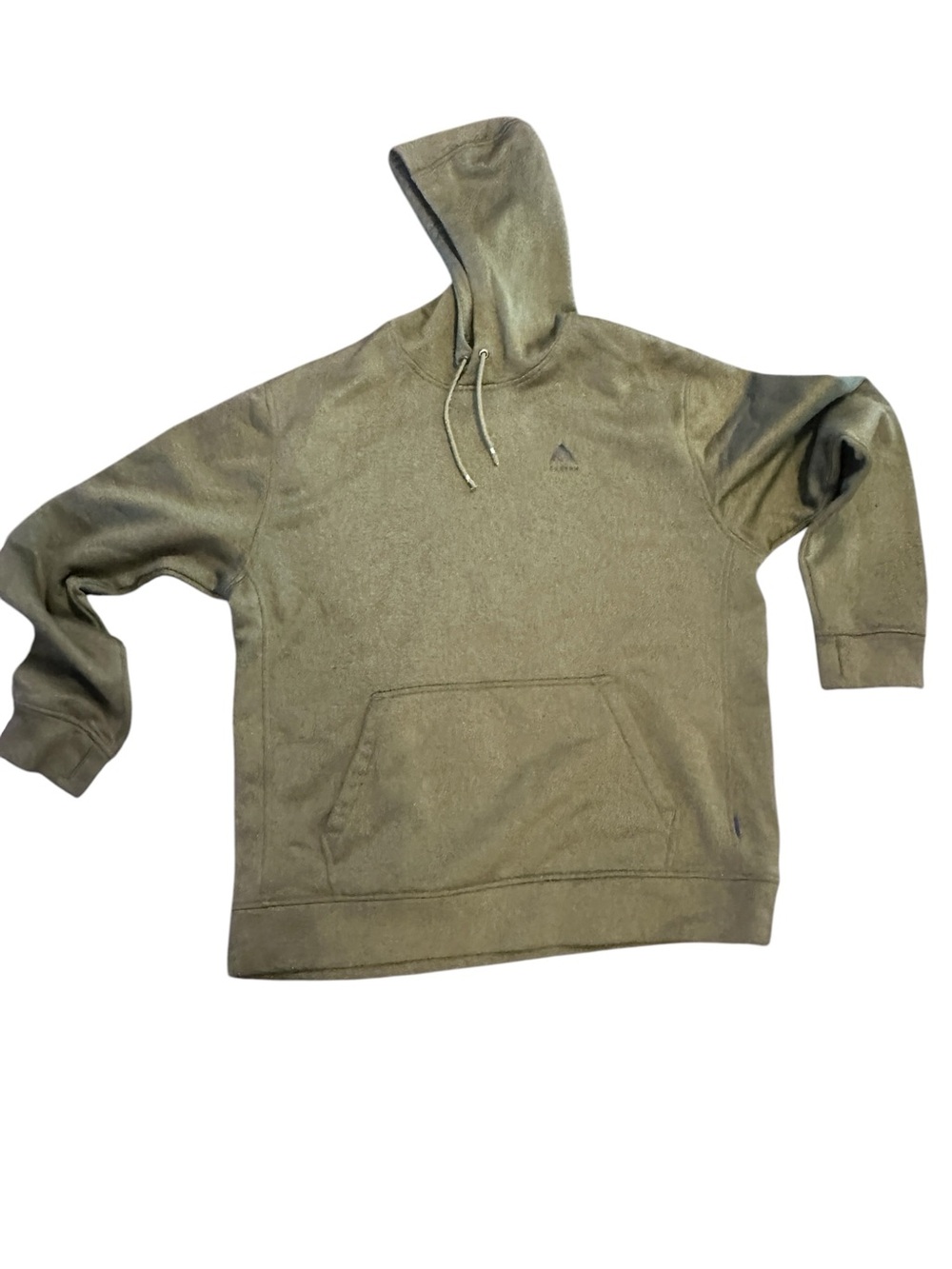Olive Green Men's Pullover  Burton Hoodie - Small flaw